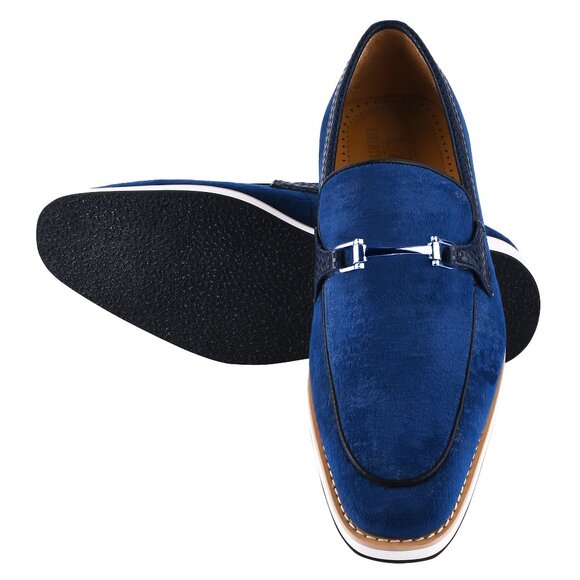 LIBERTYZENO Mens Manmade Leather Loafers and Slip On Shoes - Picture 2 of 7